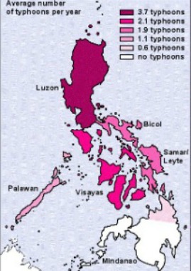 Typhoon map care philippines weather