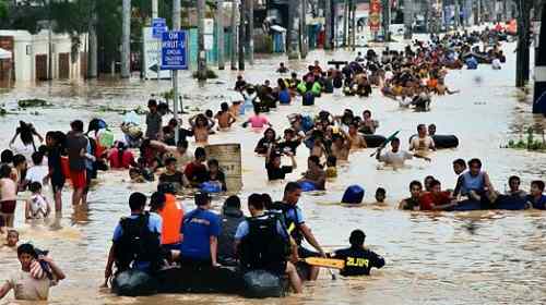 Flood in Manila care philippines weather