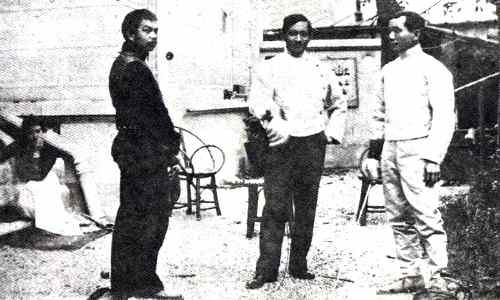 Friends Rizal and Luna in practice fencing care jose-rizal Rizal and Luna in practice fencing care jose-rizal