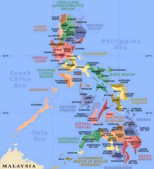 Political map of Philippines care detailed-map-of-the-philippines