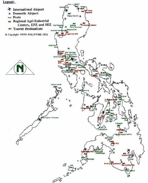 Philippines airports map care detailed-map-of-the-philippines