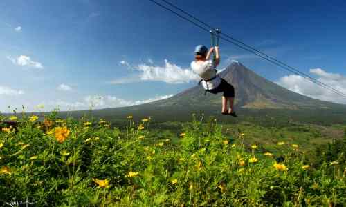 Zipling Albay care mayon-volcano