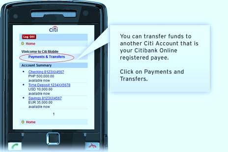 Banking another citi account locally