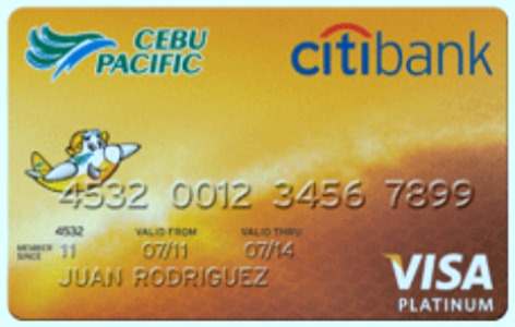  Cebu Pacific Citibank credit card