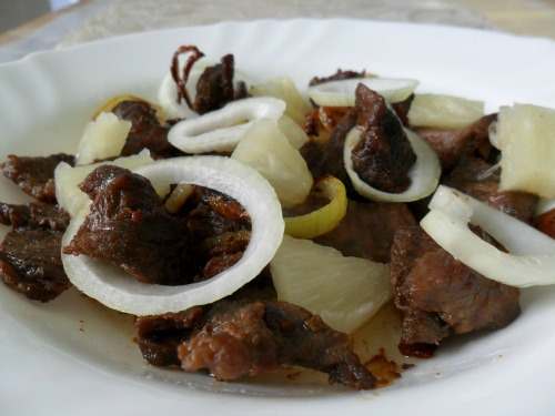 A nice Philippine cuisine called Beef Steak Tagalog